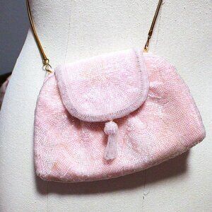 Vintage Delil Beaded Crossbody Purse